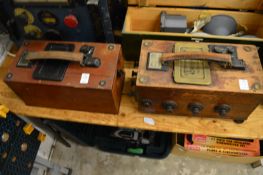 Two Evershed & Vignoles Megger meters.