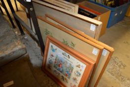 Decorative prints and frames.