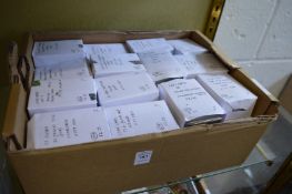 A box of collectors cards.