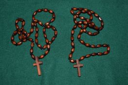 Two worry bead necklaces.