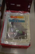 A box of model railway ephemera.
