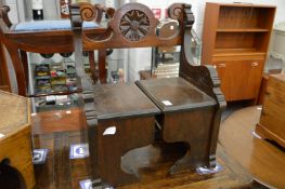 A small oak stool or stand (made up).