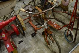 An old tricycle.