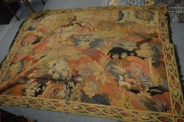 Medieval style tapestry wall hanging (faults).