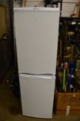 A Hotpoint upright fridge/freezer.