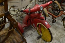 A retro tricycle.