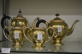 A four piece plated tea and coffee service.