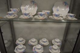 A Shelley twelve place tea service.