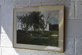 Sea Anchor, colour print.