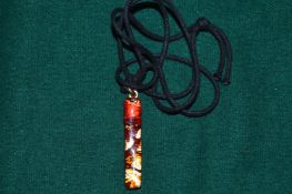 Decorative glass pendant.