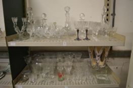 A quantity of glassware.