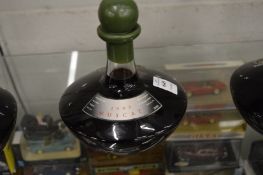 A bottle of Pepper Tree Wines muscat, 2000.