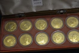 A boxed set of Chinese collectors coins.