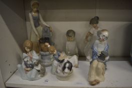 Lladro and other porcelain figures.