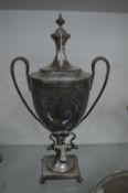 A good plated urn shaped samovar.