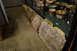 A collection of Victorian carved stone house names.