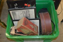 A box of miscellaneous items.