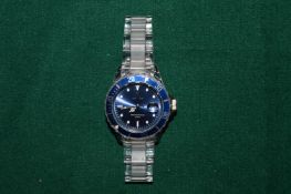 A gentlemans Toy wristwatch with perspex strap.