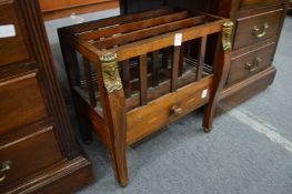 Rosewood Canterbury with Egyptian revival decoration.