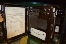 A Sangamo Weston Ltd Bakelite cased amp meter.