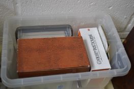 A postcard collection.