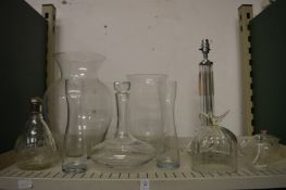 Glass vases etc.
