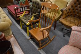 A modern rocking chair.