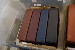 Four albums of cigarette cards.