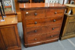 Victorian mahogany chest of drawers.