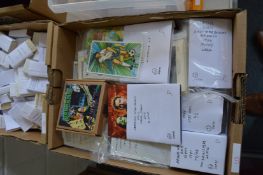 A box of collectors cards.