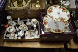 Quantity of Royal Albert Old Country Roses porcelain.