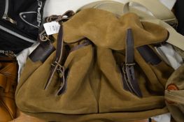Bleau de Chauffe, a good suede and leather bag.