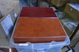 Box of eight cigarette card albums.