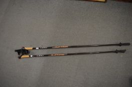 A pair of hiking poles.