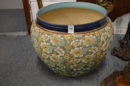 A large Doulton Slaters patent jardiniere.