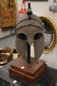 A reproduction Centurions helmet.