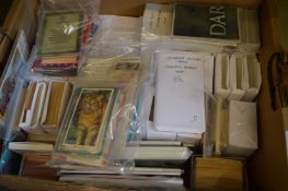 A box of collector cards.