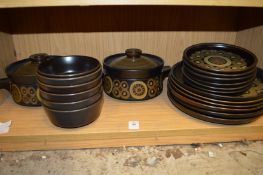 A quantity of Denby Arabesque china.