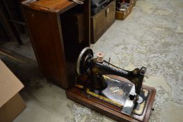Singer sewing machine.