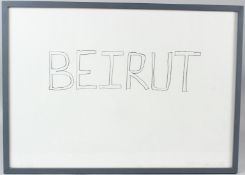 TRACY EMIN 'Beirut' lithograph 68/100 signed in pencil with letter from the artist 41 x 59cm