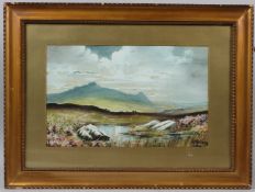 W P WILLIAMS Mountain landscape watercolour signed and dated 1926 25.5 x 40.5cm