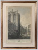 FREDERICK NASH (1782-1856) St George's Chapel Windsor north east view aquatint by J Jeakes with