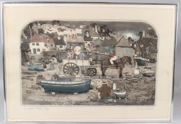 GRAHAM CLARKE (b.1941) 'Mallards in Flight' etching 109/250 signed in pencil 33 x 53cm