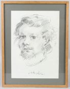 ROBERT LENKIEWICZ Portrait of Michael G Brunsdon pencil signed label verso 35 x 24.5cm