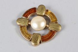 A LARGE CHANEL BROOCH, signed.