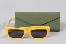 YELLOW SYMBOL SUNGLASSES.