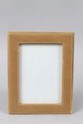 AN ASPREY'S LEATHER FRAMED PHOTOGRAPH FRAME. 23cms x 18cms.