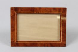 AN ASPREY'S WALNUT FRAMED PHOTOGRAPH FRAME. 16.5cms x 11cms.