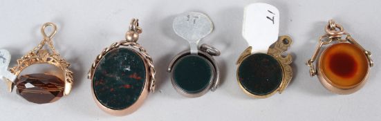 FIVE VARIOUS SWIVEL SEALS.