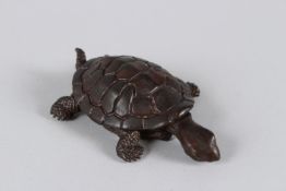 A JAPANESE ARTICULATED TURTLE. 9cms long.